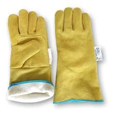 PAR GUANTES SOLDADOR AMARILLO FORRADO ( POR 120 PARES )